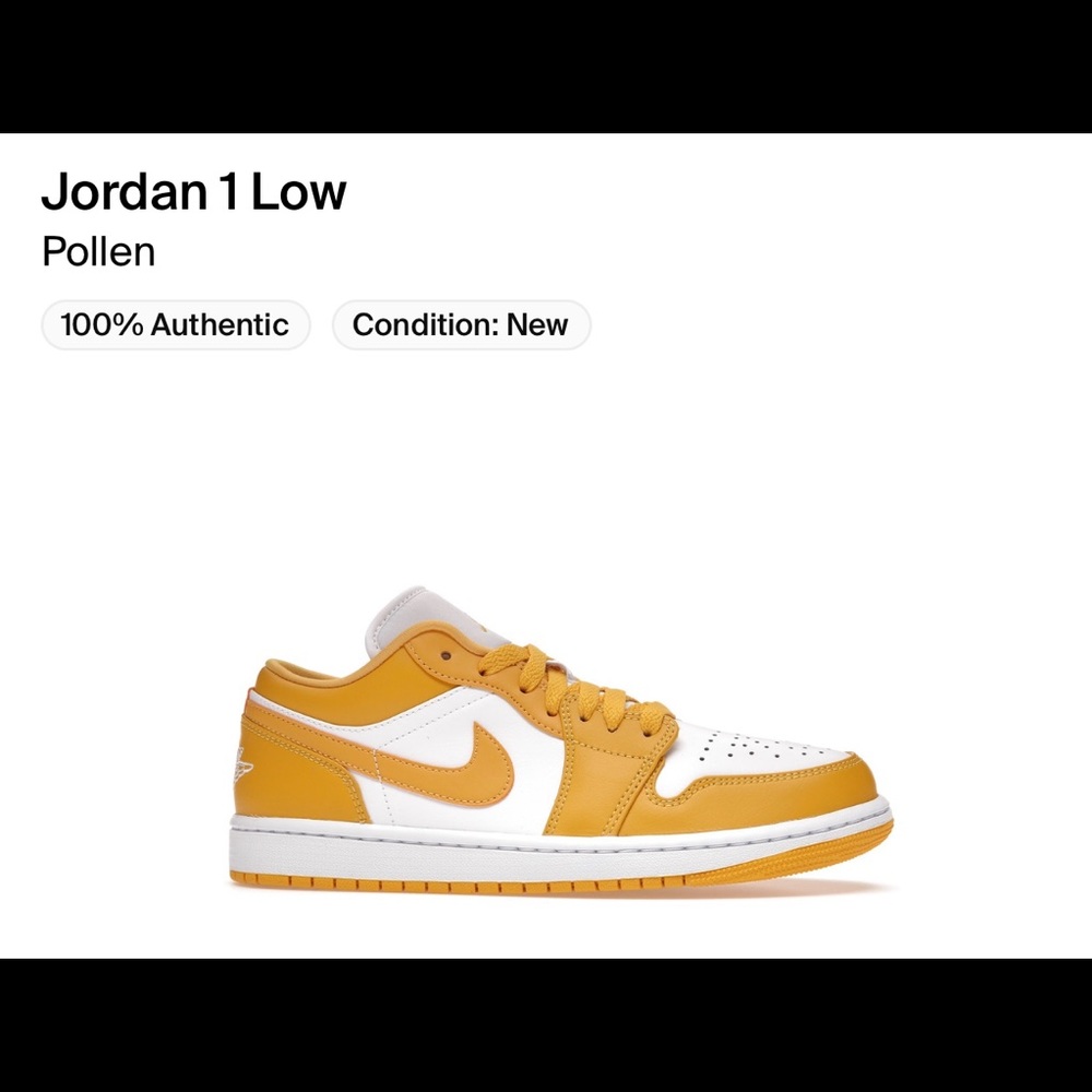 Nike air Jordan - pollen. Yellow! Brand new in box!